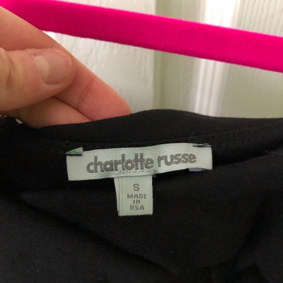 Black Cropped Long Sleeve Top - Picture 7 of 7